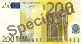 200 Euro Bill Front